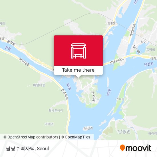 팔당수력사택 map