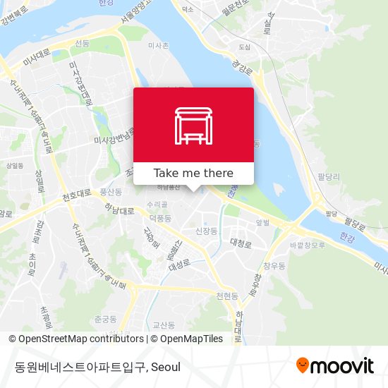 동원베네스트아파트입구 map