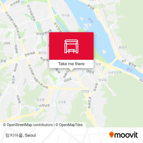 장지마을 map