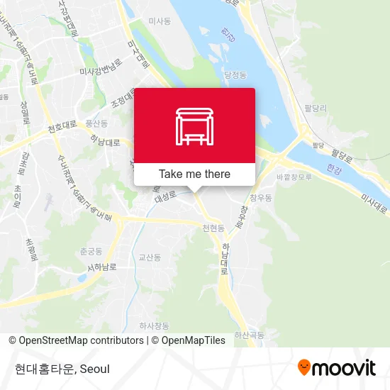 현대홈타운 map