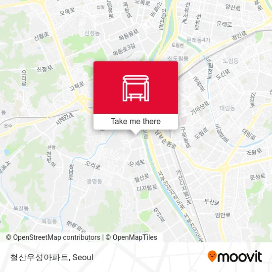 철산우성아파트 map