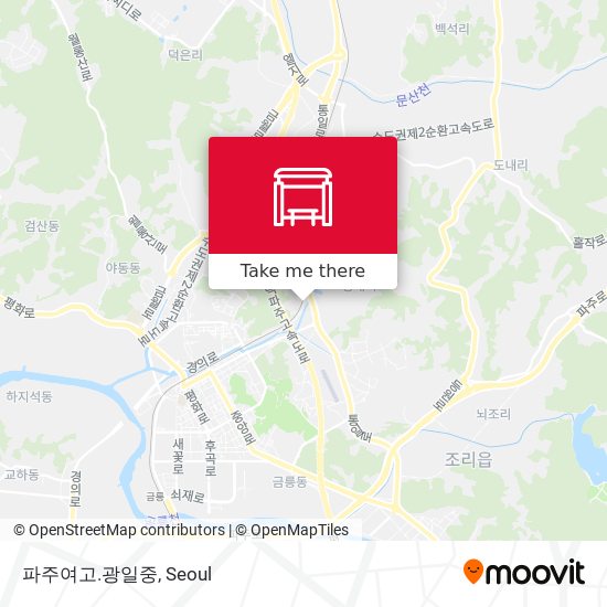 파주여고.광일중 map