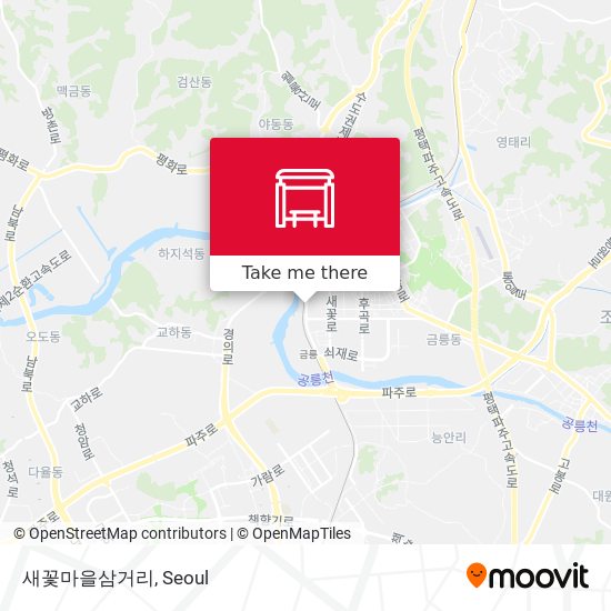 새꽃마을삼거리 map