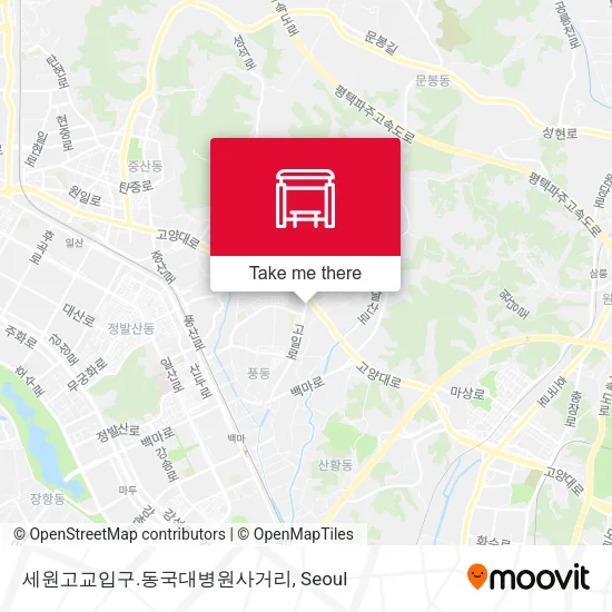 세원고교입구.동국대병원사거리 map