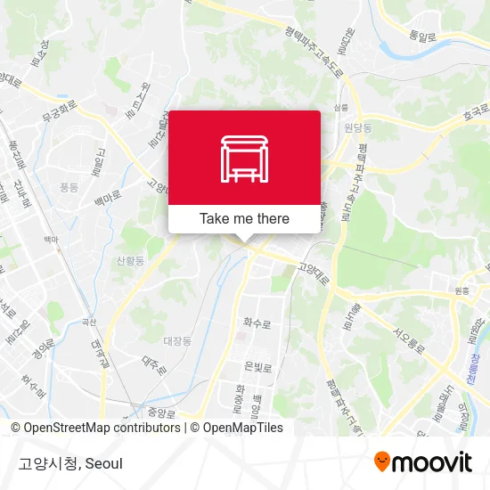 고양시청 map