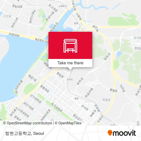 함현고등학교 map