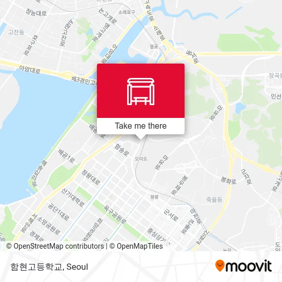 함현고등학교 map