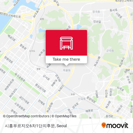 시흥푸르지오6차1단지후문 map
