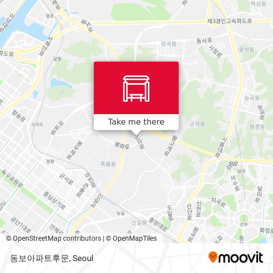 동보아파트후문 map