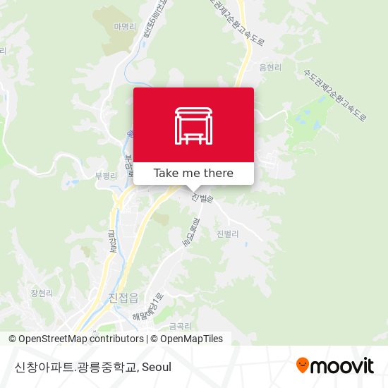 신창아파트.광릉중학교 map