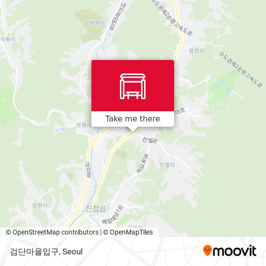 검단마을입구 map