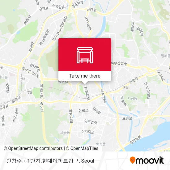 인창주공1단지.현대아파트입구 map