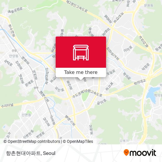 향촌현대아파트 map