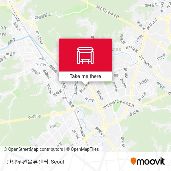 안양우편물류센터 map