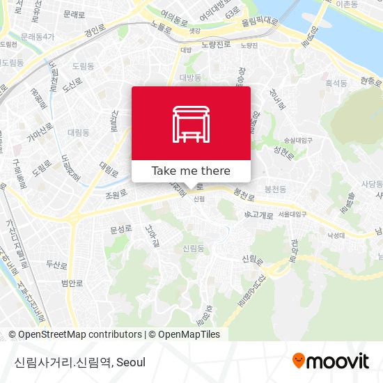 신림사거리.신림역 map