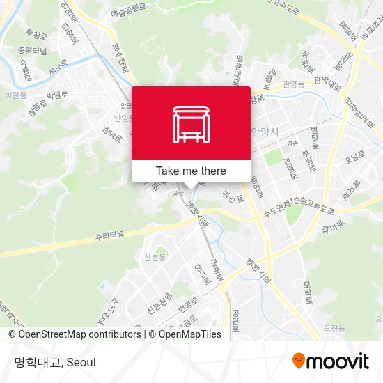 명학대교 map