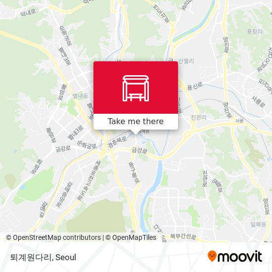 퇴계원다리 map