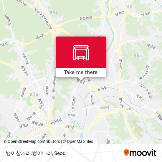 뱅이삼거리.뱅이다리 map
