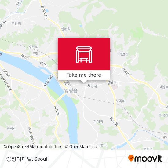 양평터미널 map