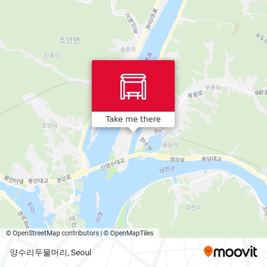 양수리두물머리 map