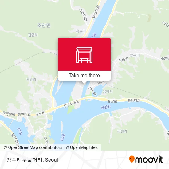 양수리두물머리 map