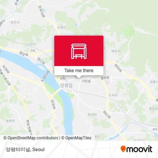 양평터미널 map