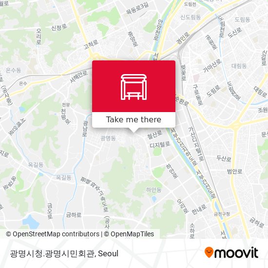 광명시청.광명시민회관 map