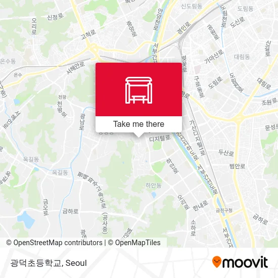 광덕초등학교 map