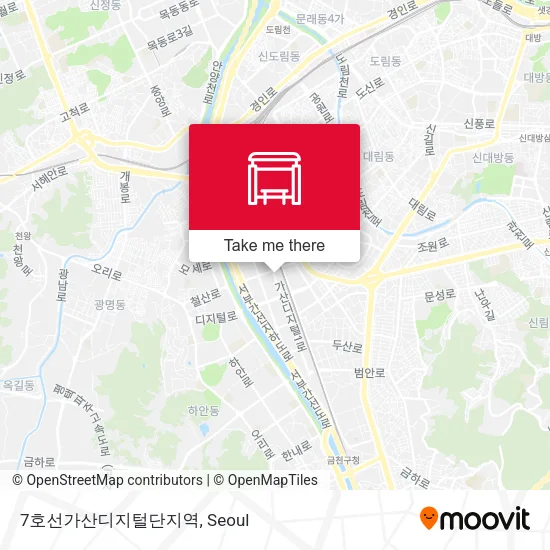 7호선가산디지털단지역 map