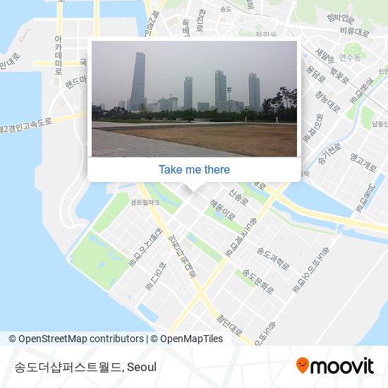 송도더샵퍼스트월드 map