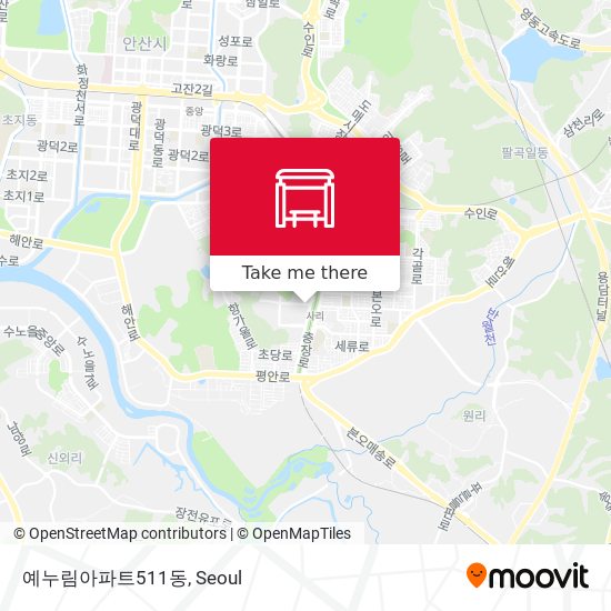예누림아파트511동 map