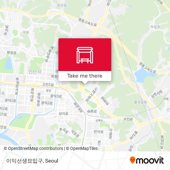 이익선생묘입구 map