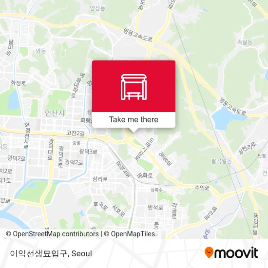 이익선생묘입구 map