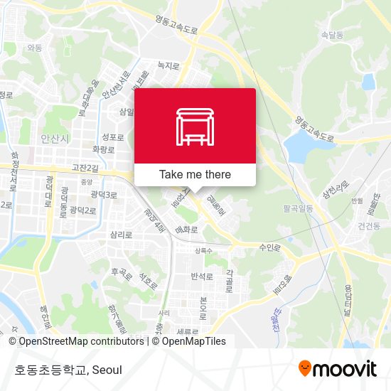 호동초등학교 map