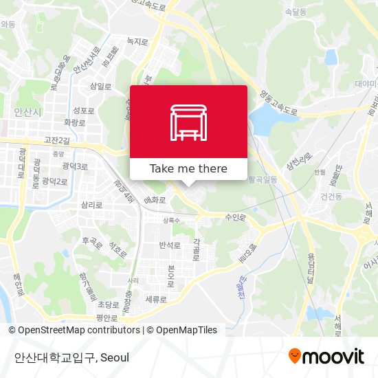안산대학교입구 map