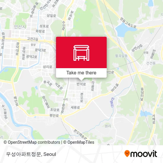 우성아파트정문 map