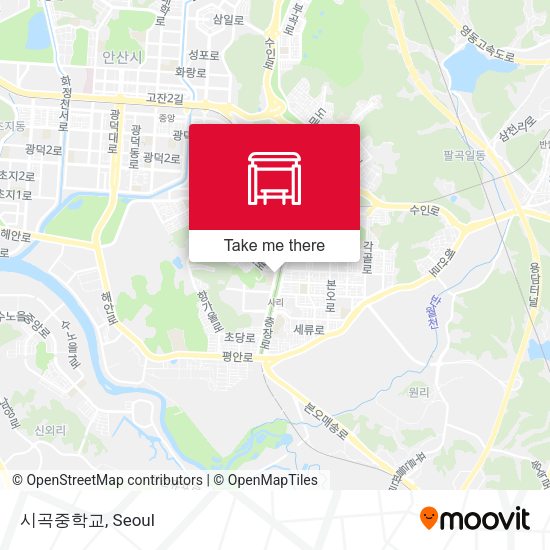 시곡중학교 map