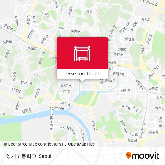 양지고등학교 map