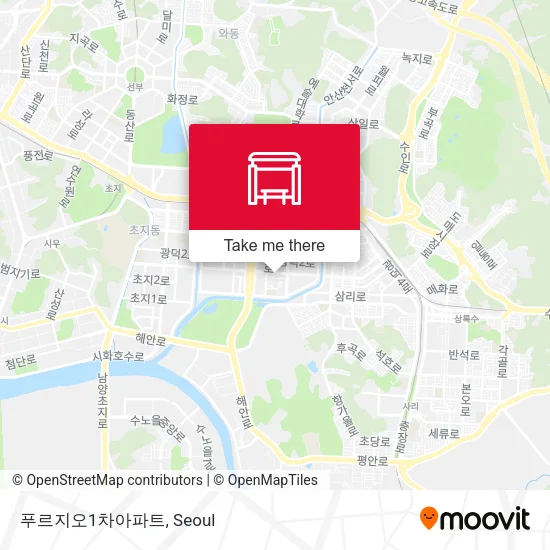 푸르지오1차아파트 map