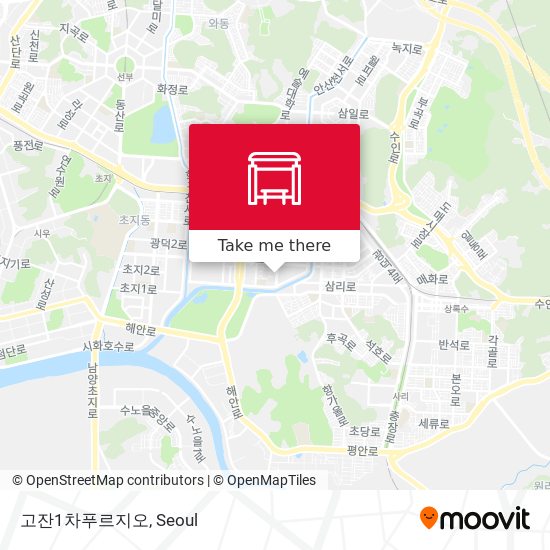 고잔1차푸르지오 map
