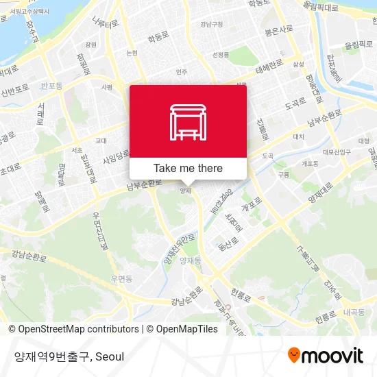 양재역9번출구 map