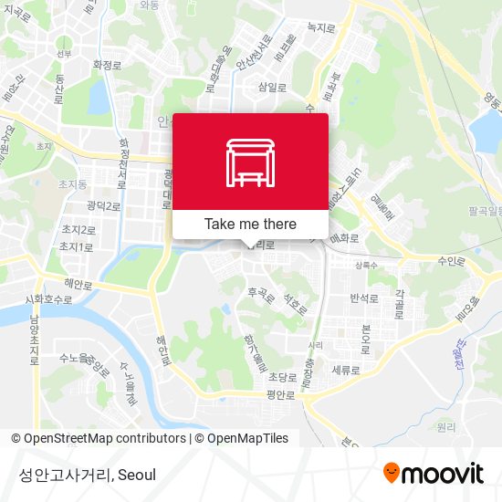 성안고사거리 map