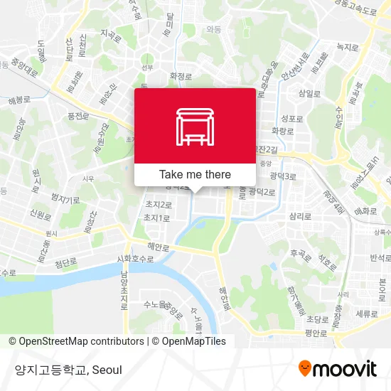 양지고등학교 map