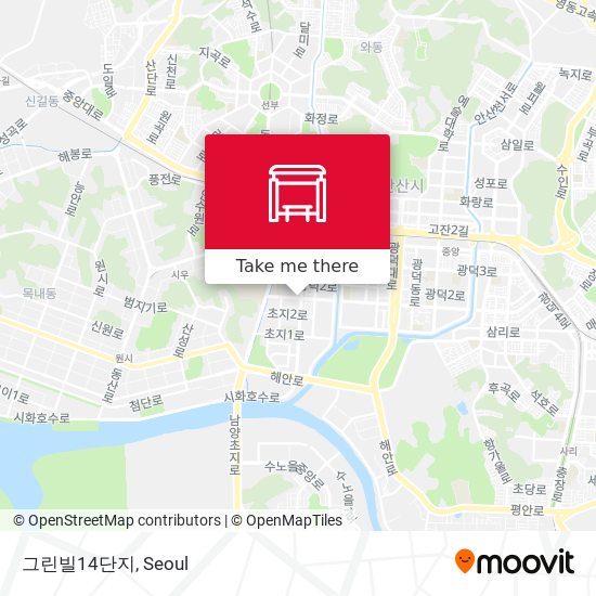 그린빌14단지 map