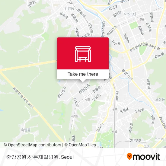 중앙공원.산본제일병원 map