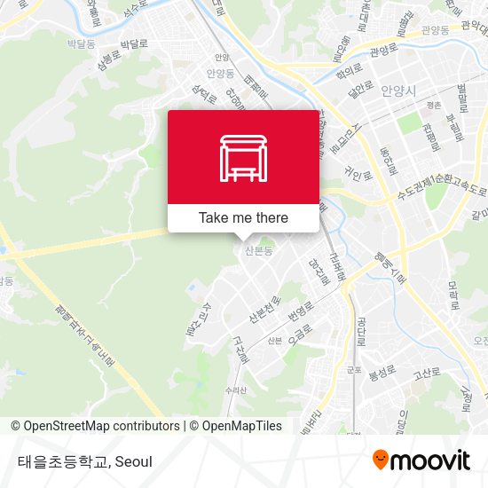 태을초등학교 map