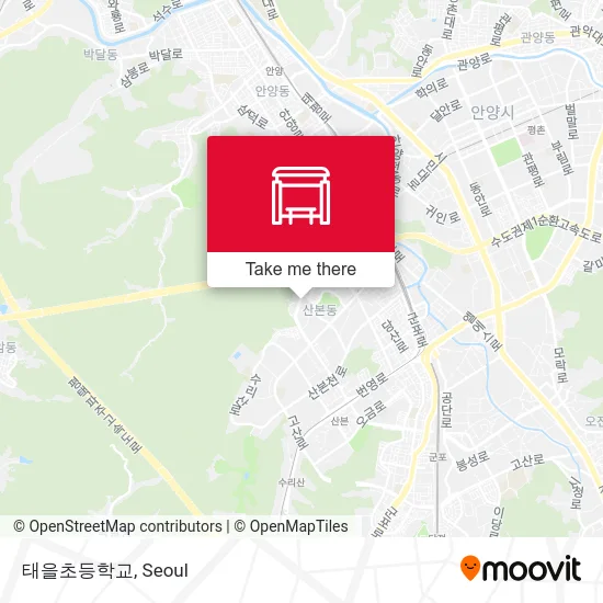 태을초등학교 map