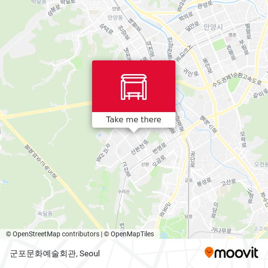 군포문화예술회관 map