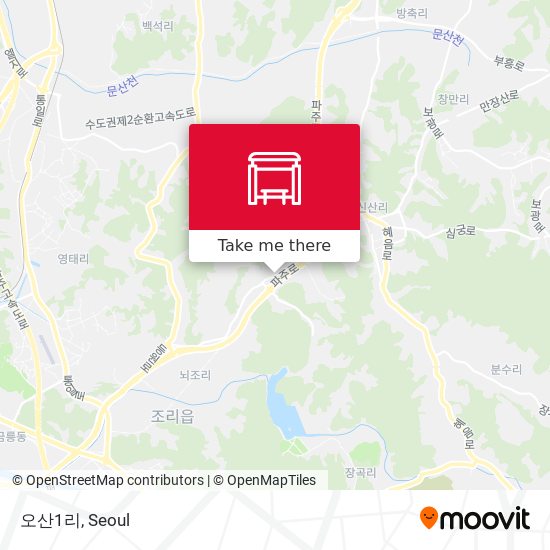 오산1리 map