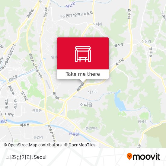 뇌조삼거리 map